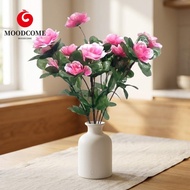 MOODCOME Simulation Azalea Floral, Fake Flowers Floral Craft Art Artificial Azalea Flowers Branches,