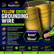 solar pv grounding wire pure copper 10m 25mtr pvc yellow green 6mm2 10mm2 16mm2 thhn ac wire