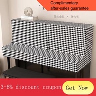 YQ36 New Suede Piano Cover Dust Cover Houndstooth Cover Cloth Simple Piano Cover Cover Cloth Chair Cover Vertical Piano