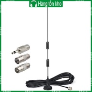 WIN Magnetic Base FM AM Antenna for Indoor Radio  Video Stereo Home Theater Receiver Tuner with Connector Adapter