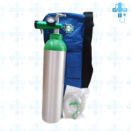 ชุดถังออกซิเจนอลูมิเนียมช่วยหายใจ แบบพกพาไปนอกบ้านขนาด 0.5Q รุ่น DP-500 (Portable Oxygen Tank)