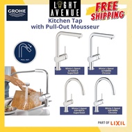 Grohe Kitchen Tap with Pull-Out Mousseur Minta Series SuperSteel / Chrome Color