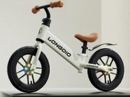 RUN2FREE - 兒童無腳踏平衡車/滑步車(14吋閃光橡膠充氣輪車胎適合身高95-130cm) - 白色