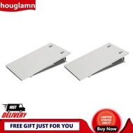 Houglamn 1 Pair Threshold Ramp Wheelchair Entry Aluminum Alloy Adjustable Mobility Access for Home Bathroom