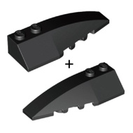 COOLPON|This Is LEGO Lego's Parts Wedge 6x2 Left+Right 41747+41748 Black