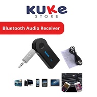 KUKE Bluetooth Audio Receiver / Music Wireless Handsfree Car Connector A2DP HP Speaker Jack Transmit