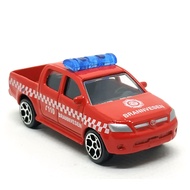 Majorette Toyota Hilux VIGO-Brannvesen 110 Red Wheel Type 5Y Scale 1/57 (8 cm) No Package