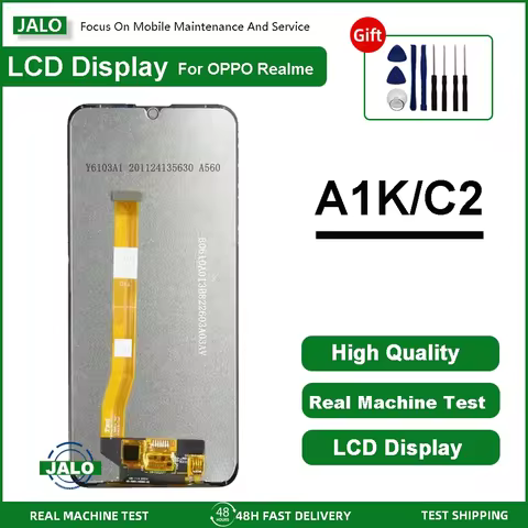 JALO Mobile Phone LCD Screen Assembly for OPPO A1K Realme C2 Integrated LCD Display Touch Screen LCD