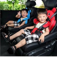 Cute Bear Baby Car Seat Belt, Child Safety Cushion Seat, Adjustable 5-Point Belt