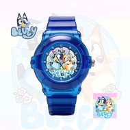 Unisex Children's Watch for Boys and Girls Jelly Bluey J1801 Transparent FREE Spare Battery