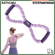 ASTVLWU Yoga Tensioner, Elastic Band Multi-functional 8-Line Puller, Portable Silicone Rope 10/15/20