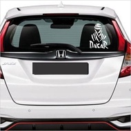 Dakar rally car cutting sticker, top car body glass sticker, cool variations