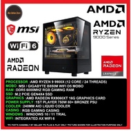 Gaming Value Pc Desktop AMD Ryzen 9 9900X/ 16GB/32GB/500GB SSD/1TB SSD/RX9060XT 16GB/750W/WIFI