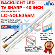 Backlight Tv Led Sharp Lc 40le355m Lc-40le355m 40le355 Lc40le355 Lampu Led BL 40 Inc Inch 66led 40in