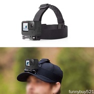 Camera Headband Mount Head Belt Anti-Slip Flexible Adjustable Headband With Screw For GoPro Hero 9 Camera Accessories