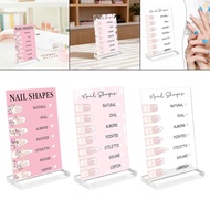 [starlightsaeMY] Nail Art Display Board Acrylic Nail Art False Tips Display Board Clear Manicure