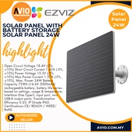 Ezviz Outdoor Solar Panel Build in Battery 24W CCTV Camera use Solar Panel with Battery Storage 24W