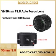 YONGNUO 50mm f1.8 Auto Focus Large Aperture Fixed Focus DSLRs Lens for Canon Nikon DSLR Cameras