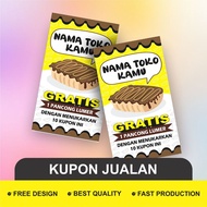 Custom Pancong Sales Card - Custom Melted Pancong Coupon
