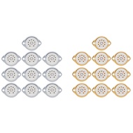 (NUQR) 10PCS GZC9-F B9A New 9Pin Plated Tube Sockets Ceramic Base Suitable for 12Ax7/12Au7/12AT7