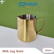 Milk Jug 350ml Milk Jug Gold Jug Latte Art Coffee Barista Emas 350 ml