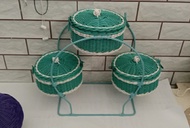 Tempat Jajanan Tempat Kosmetik Tempat antik keranjang unik tempat cantik bumbu dapur Rak bumbu serba