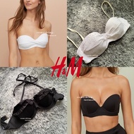 (archived) H&m Bandeau Balcette Wired Bikini Bra Top Padded Thick Foam Bikini Push Up Swimsuit Top H