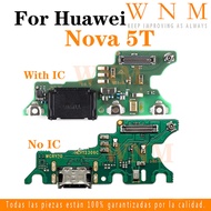 With IC USB Charging Port Dock Connector For Huawei Nova 5T Charger Port Board Repair Parts
