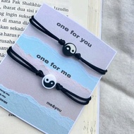 Gelang Couple Tali Korea Yin dan Yang - Model Bracelets gelang bestie ldr bracelet