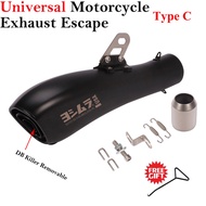 [Dianc] ทั่วไป60Mm ท่อท่อไอเสียรถจักรยานยนต์ที่ปรับเสียงGP DB Killer หลบหนีท่อไอเสียลื่นสำหรับ YZF R