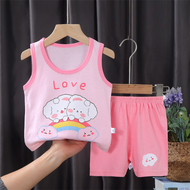 Xiaozhima Baby Kids Vest Clothing Sets Lions Sheep Tiger Print Tanks Tees and Shorts Fashion Boys Gi