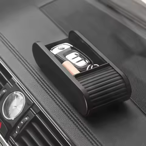 Driving Essential Center Console Organizer - Armrest Storage Box with Phone & Sunglass Holder, Multi