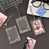 FLUME Acrylic Photocard Holder, 2.7x4.1 Inch Transparent Photo Card Case, Creative Cute Simplicity w