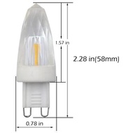 G9 LED Bulbs Base Light Bulbs 1W AC110V Dimmable Mini Crystal Chandelier Light Bulbs 15W Halogen Bul