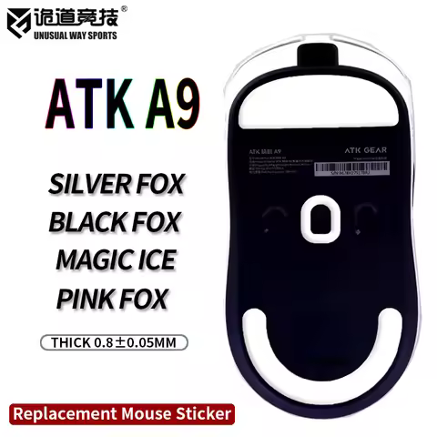 UnusualWaySports Mouse Skates Feet ATK A9 SE Pro Plus Ultra Cambered Surface PTFE Anti Collapse Magi