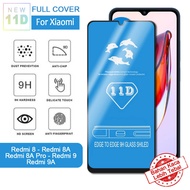 NEW 11D Tempered Glass Xiaomi Redmi 8 Redmi 8A Redmi 8A Pro Redmi 9 Redmi 9A Full Layar