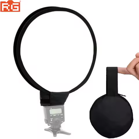 30cm/40cm Portable Mini Round Studio Softbox Photography Flash Diffuser Softbox for Canon Nikon Sony