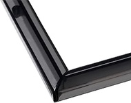 BEVERLY Smart Frame, Clear Black, Includes Dedicated Stand, Light and Easy to Hang Transparent Frame