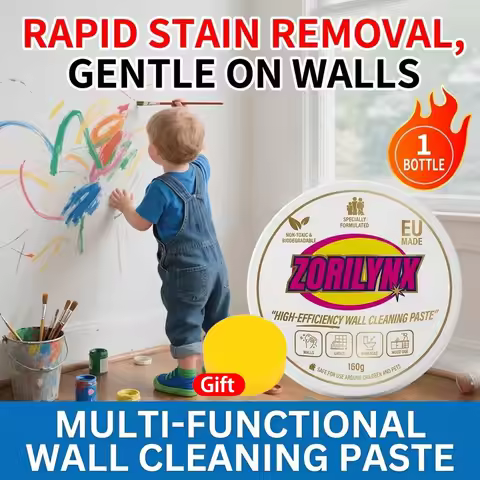 160g Wall Cleaning Paste Multi Functional Stain Remover Crayon Graffiti Eraser with Sponge for Home