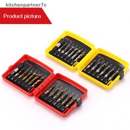 kitchenpartner7c 13PCS Taps Drill Bits Metric Tap Compound Drill Metric Taps 3-in-1 Tool For Drillin