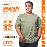SAGENOV Jumbo Pocket T-Shirt BIG Size xxxl xxxxl Plain T-Shirt for Men and Women 7xl 8xl