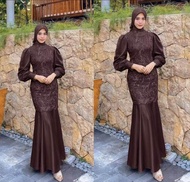 Gamis Kebaya Wisuda Mermaid Maxi Duyung Desya Ukuran M L XL XXL Dress Kondangan Muslimah Premium Gam