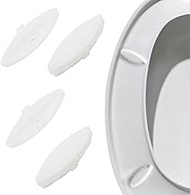Toilet Seat 4-Piece Non-Slip Pad Cover Replacement Kit Parts Repair Silent Closing Seat Ensures Safe