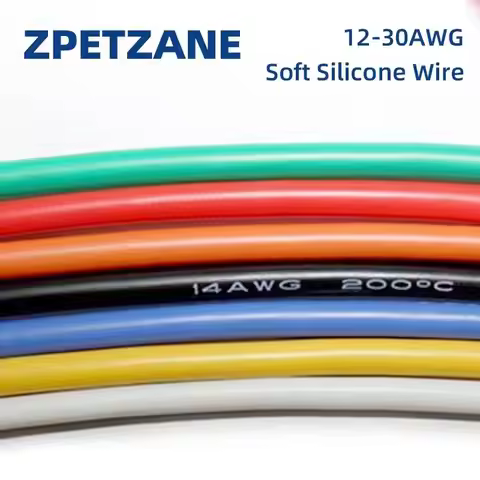 Heat-resistant Cable Copper Soft Silicone Wire 12AWG 14AWG 16AWG 18AWG 20AWG 22AWG 24AWG 26AWG 28AWG