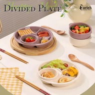 Portable Divided Plate Breakfast Portion Plate Barbecue Picnic Tray Healthy Eating Dinner Plate