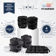 Ankle Weights / Wrist Weights 0.5kg–2.5kg – Adjustable Fit for Fitness, Running & Weight Training