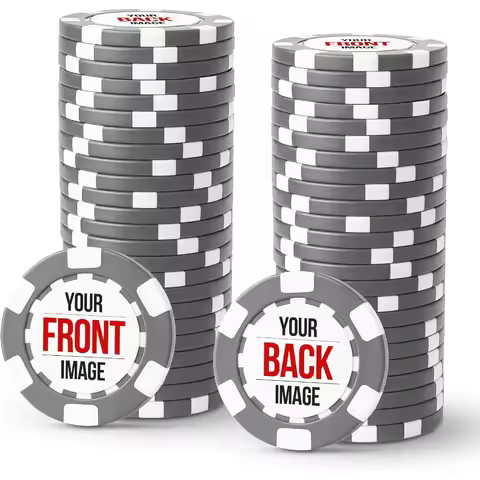 Custom Poker Chips for Home Games Parties and Events Personalized Poker Chip Sets of 50 100 200 or 5