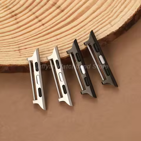 Stainless Steel Watch Band Connector Adapter 4pcs for Apple Watch Series 1-11 Ultra SE for iwatch 38