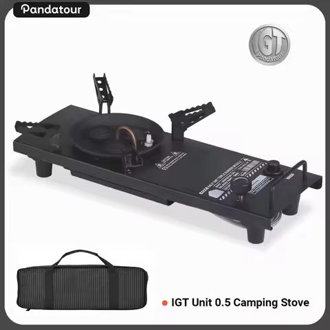 Pandatour IGT Camping Stove 6500W High Firepower Folding Portable Hiking Outdoor Stove Easy Equiped