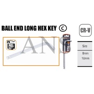 Tactix 206082,84 Ball End Long Arm Hex Key-SET C ALLEN KEY
